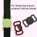 JC AirTag Pet Collar - силиконов държач за каишки за домашни любимци за Apple AirTag (бял) 3