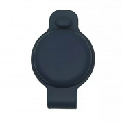 JC AirTag Pet Collar Back Clip - силиконов държач за каишки за домашни любимци за Apple AirTag (тъмносин)