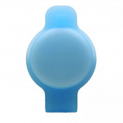 JC AirTag Pet Collar Back Clip - силиконов държач за каишки за домашни любимци за Apple AirTag (син-фосфор)
