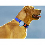 JC AirTag Pet Collar Back Clip (blue glow) 1