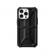 Urban Armor Gear Monarch Case - удароустойчив хибриден кейс за iPhone 13 Pro (черен-карбон)