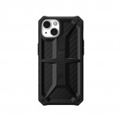 Urban Armor Gear Monarch Case - удароустойчив хибриден кейс за iPhone 13 (черен-карбон)