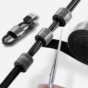 Ugreen Velcro Straps Cable Organizer - велкро лента за организиране на кабели (100 см) (черен)  6