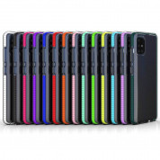 Spring TPU Gel Cover Case - силиконов (TPU) калъф за Samsung Galaxy A21s (прозрачен-черен)  4