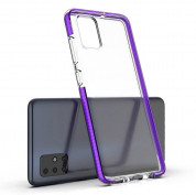 Spring TPU Gel Cover Case  for Samsung Galaxy A21s (transparent-black) 3