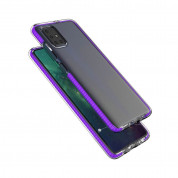 Spring TPU Gel Cover Case - силиконов (TPU) калъф за Samsung Galaxy A21s (прозрачен-черен)  1