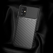 Thunder Rugged TPU Case  - удароустойчив силиконов (TPU) калъф за Samsung Galaxy A21s (черен) 6