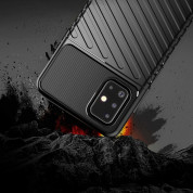 Thunder Rugged TPU Case  - удароустойчив силиконов (TPU) калъф за Samsung Galaxy A21s (черен) 3