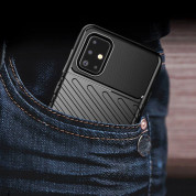 Thunder Rugged TPU Case  - удароустойчив силиконов (TPU) калъф за Samsung Galaxy A21s (черен) 8