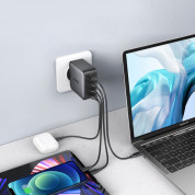 Ugreen GaN Fast Wall Charger PPS 100W - захранване за ел. мрежа за лаптопи, смартфони и таблети с USB и 3xUSB-C изходи с технология за бързо зареждане (черен) 5