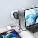 Ugreen GaN Fast Wall Charger PPS 100W - захранване за ел. мрежа за лаптопи, смартфони и таблети с USB и 3xUSB-C изходи с технология за бързо зареждане (черен) 6