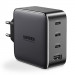 Ugreen GaN Fast Wall Charger PPS 100W - захранване за ел. мрежа за лаптопи, смартфони и таблети с USB и 3xUSB-C изходи с технология за бързо зареждане (черен) 1