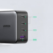 Ugreen GaN Fast Wall Charger PPS 100W - захранване за ел. мрежа за лаптопи, смартфони и таблети с USB и 3xUSB-C изходи с технология за бързо зареждане (черен) 4