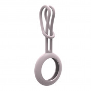 Silicone Fexible Keychain Loop - силиконова каишка за Apple AirTag (розов)