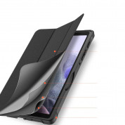DUX DUCIS Domo Tablet Case - полиуретанов калъф и поставка за Samsung Galaxy Tab A7 Lite 8.7 (2021) (черен) 8