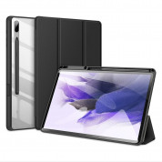 DUX DUCIS Toby Tablet Case - хибриден удароустойчив кейс за Samsung Galaxy Tab S7 Plus (черен-прозрачен)