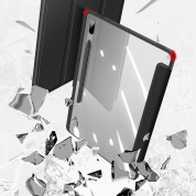 DUX DUCIS Toby Tablet Case - хибриден удароустойчив кейс за Samsung Galaxy Tab S7 Plus (черен-прозрачен) 14