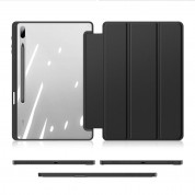 DUX DUCIS Toby Tablet Case - хибриден удароустойчив кейс за Samsung Galaxy Tab S7 Plus (черен-прозрачен) 5