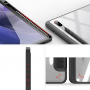 DUX DUCIS Toby Tablet Case - хибриден удароустойчив кейс за Samsung Galaxy Tab S7 Plus (черен-прозрачен) 4