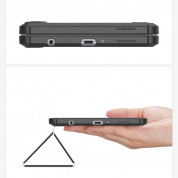 DUX DUCIS Toby Tablet Case - удароустойчив хибриден кейс за Samsung Galaxy Tab A7 Lite (черен-прозрачен) 6
