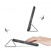 DUX DUCIS Toby Tablet Case - удароустойчив хибриден кейс за Samsung Galaxy Tab A7 Lite (черен-прозрачен) 5