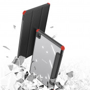 DUX DUCIS Toby Tablet Case - удароустойчив хибриден кейс за Samsung Galaxy Tab A7 Lite (черен-прозрачен) 3