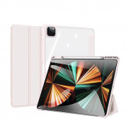 DUX DUCIS Toby Tablet Case - удароустойчив хибриден кейс с отделение за Apple Pencil 2 за iPad Pro 12.9 M1 (2021) (розов)
