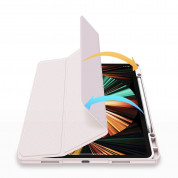 DUX DUCIS Toby Tablet Case - удароустойчив хибриден кейс с отделение за Apple Pencil 2 за iPad Pro 12.9 M1 (2021) (розов) 6