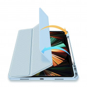 DUX DUCIS Toby Tablet Case - хибриден удароустойчив кейс с отделение за Apple Pencil 2 за iPad Pro 12.9 M1 (2021) (син) 3