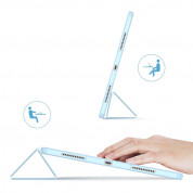DUX DUCIS Toby Tablet Case - хибриден удароустойчив кейс с отделение за Apple Pencil 2 за iPad Pro 12.9 M1 (2021) (син) 5