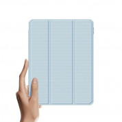 DUX DUCIS Toby Tablet Case - хибриден удароустойчив кейс с отделение за Apple Pencil 2 за iPad Pro 12.9 M1 (2021) (син) 11