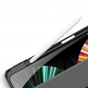 DUX DUCIS Toby Tablet Case - хибриден удароустойчив кейс с отделение за Apple Pencil 2 за iPad Pro 12.9 M1 (2021) (черен) 3