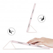 DUX DUCIS Toby Tablet Case - хибриден удароустойчив кейс с отделение за Apple Pencil 2 за iPad Air 5 (2022), iPad Air 4 (2020) (розов) 11