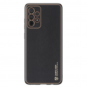 Dux Ducis Yolo Series Case - удароустойчив хибриден кожен кейс за Samsung Galaxy A52, Galaxy A52 5G (черен) 5