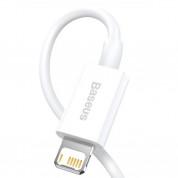 Baseus Superior Lightning USB Cable (CALYS-B02) for iPhone with Lightning connectors (150 cm) (white) 1