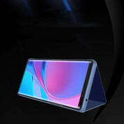 HR Clear View Case Cover - кейс, през който виждате информация от дисплея за Samsung Galaxy A52, Galaxy A52 5G (черен) 6