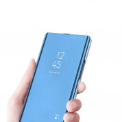 HR Clear View Case Cover - кейс, през който виждате информация от дисплея за Samsung Galaxy A52, Galaxy A52 5G (черен) 1