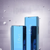 HR Clear View Case Cover - кейс, през който виждате информация от дисплея за Samsung Galaxy A52, Galaxy A52 5G (черен) 7