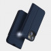 Dux Ducis Skin Pro Case - кожен калъф с поставка и отделение за кр. карти за iPhone 13 mini (черен) 10