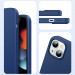 Ugreen Protective Silicone Case - силиконов (TPU) калъф за iPhone 13 (син) 7