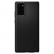Spigen Thin Fit Case - качествен тънък матиран кейс за Samsung Galaxy Note 20 (черен) 1