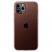 Spigen Crystal Flex Case - тънък качествен силиконов (TPU) калъф за iPhone 12 Pro Max (розов)  1
