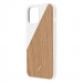 Native Union Clic Wooden Case - дизайнерски хибриден (дърво+TPU) кейс за iPhone 12, iPhone 12 Pro (бял) 2