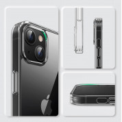 Ugreen Fusion Case - удароустойчив хибриден кейс за iPhone 13 (черен-прозрачен) 2