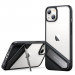 Ugreen Fusion Kickstand Case - хибриден удароустойчив кейс с поставка за iPhone 13 (черен-прозрачен) 1