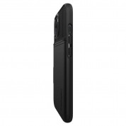 Spigen Slim Armor CS Case - хибриден кейс с отделение за кр. карти и най-висока степен на защита за iPhone 13 (черен) 9