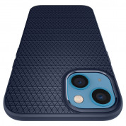 Spigen Liquid Air Case - силиконов (TPU) калъф с висока степен на защита за iPhone 13 (син) 5