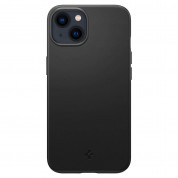 Spigen Thin Fit Case - качествен тънък матиран кейс за iPhone 13 (черен) 2