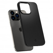 Spigen Thin Fit Case - качествен тънък матиран кейс за iPhone 13 Pro (черен) 1