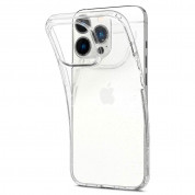 Spigen Liquid Crystal Glitter Case - тънък силиконов (TPU) калъф за iPhone 13 Pro (прозрачен)  4